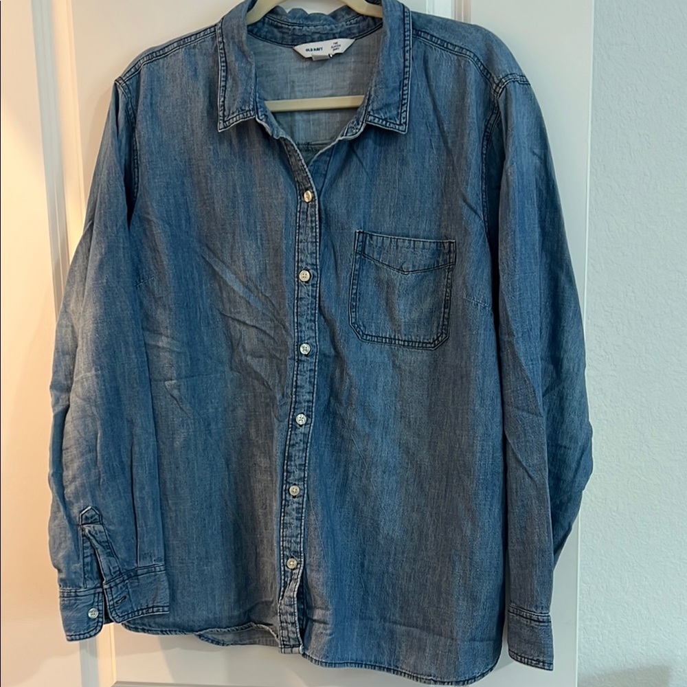 Old Navy Blue Button Down Shirt